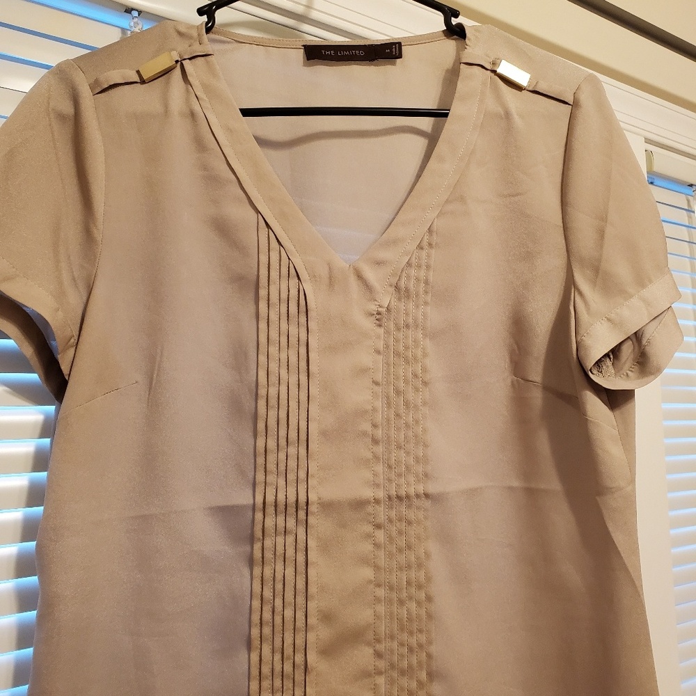 The Limited Tan blouse